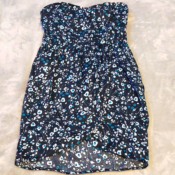 Y2K O'Neill Blue Strapless Dress - Picture 1 of 5